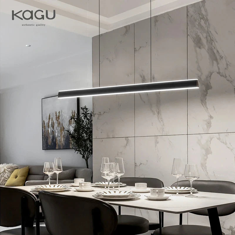 Afralia™ Minimalist LED Chandelier for Home Villa Living Room Bedroom Dining Study Lighting