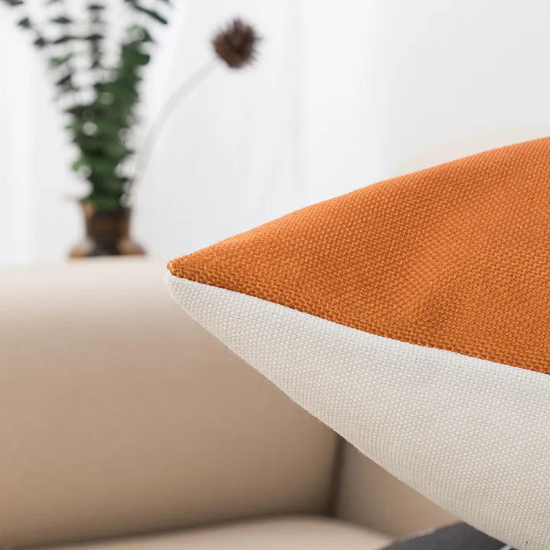 Afralia™ Abstract Geometric Print Cotton Linen Pillow Cover Nordic Style Decor Pillowcase