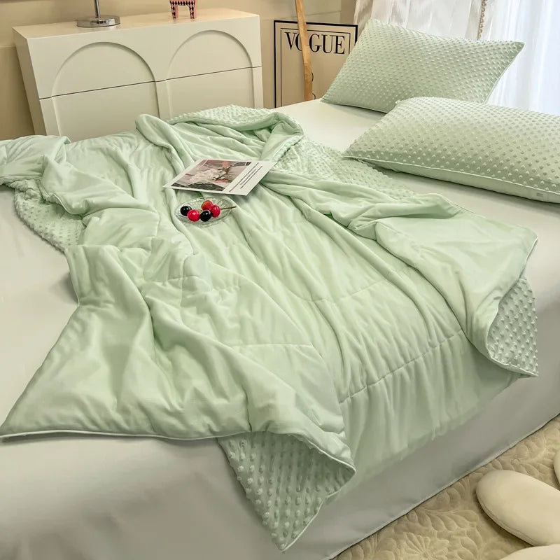Afralia™ Cooling Massage Blanket for Home Double Single Bed Comforter