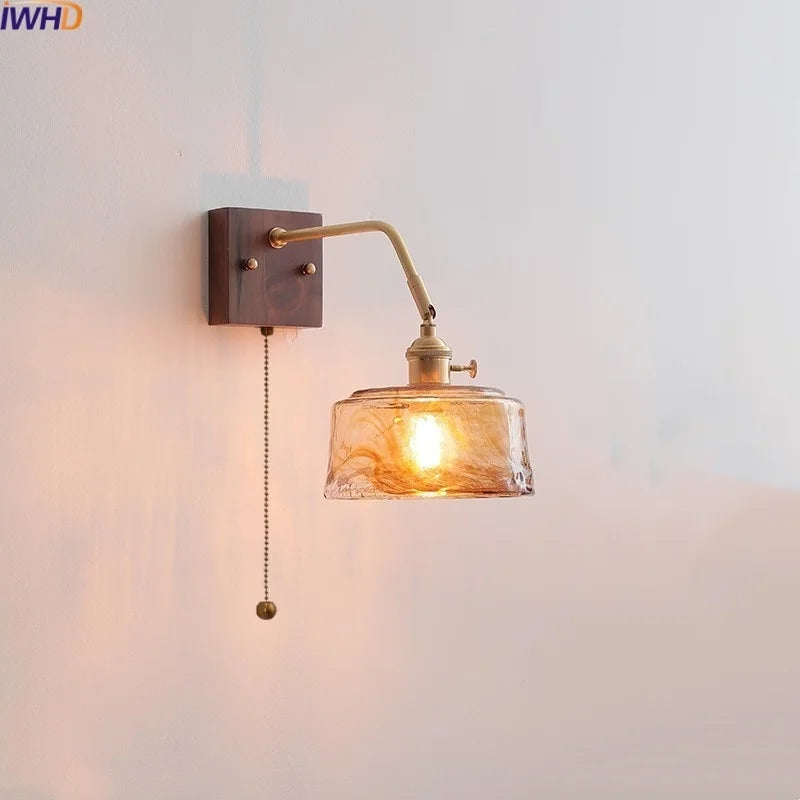 Afralia™ LED Wall Sconce Pull Chain Switch Modern Style Light Fixtures