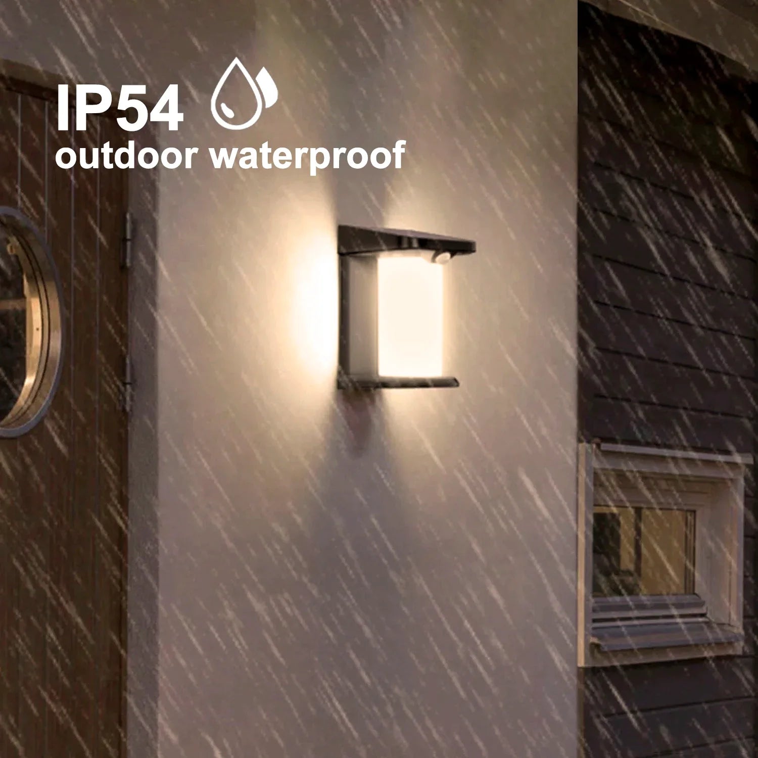 Afralia™ Solar Motion Sensor Wall Lantern for Outdoor Patio, Fence & Garage.