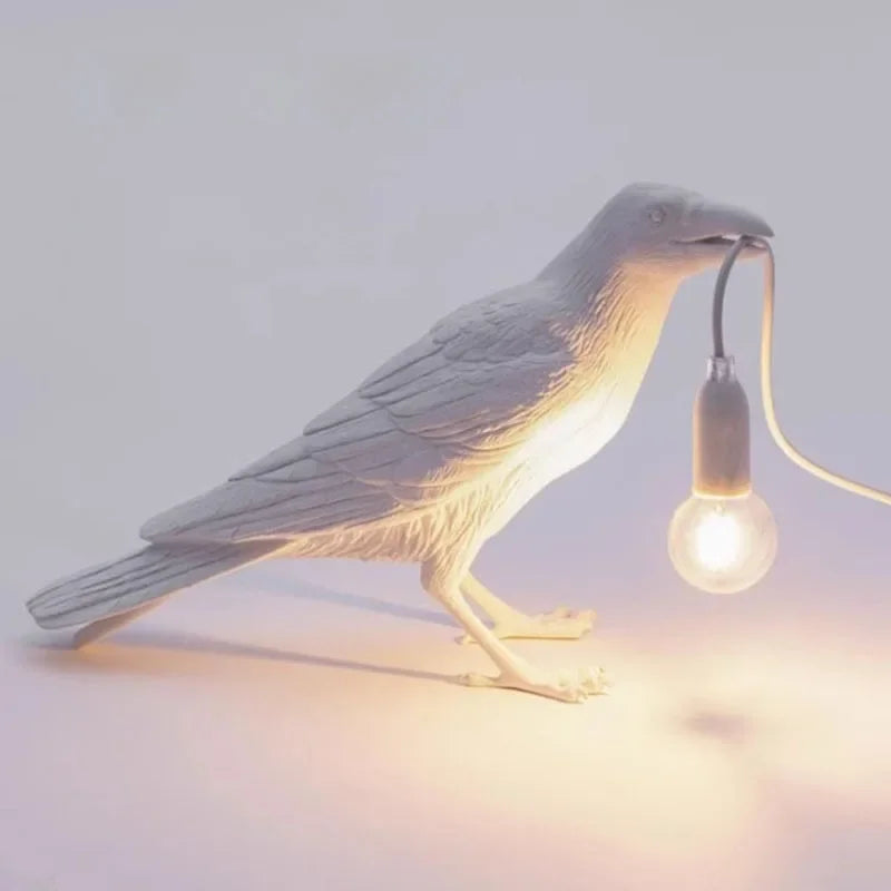 Afralia™ Lively Bird Resin Table Lamp - Home Decor Lighting for Bedroom, Living Room