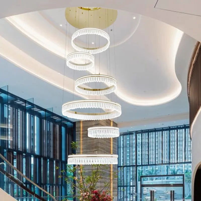 Afralia™ Luxury Crystal Chandelier for Living Dining Bedroom Kitchen Lighting