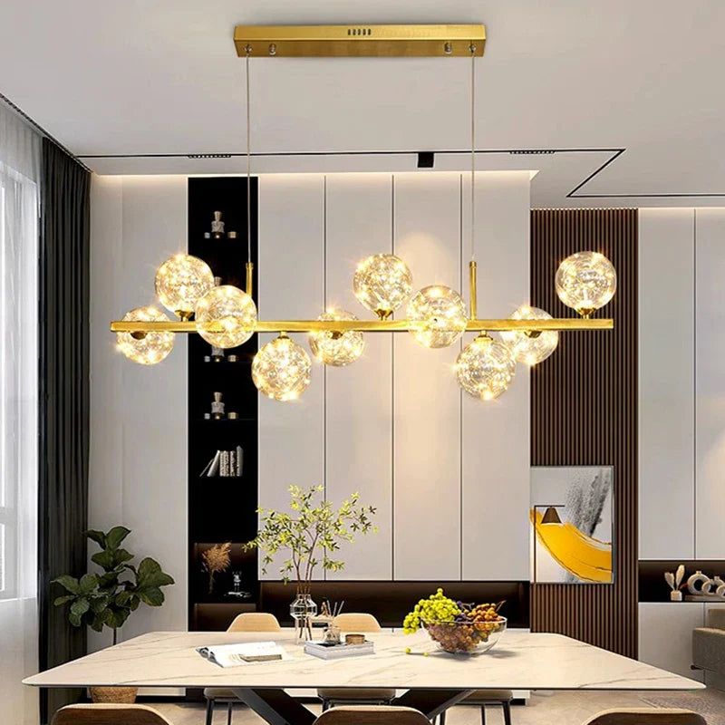 Afralia™ Modern Home Pendant Chandelier Ceiling Lamp for Indoor Dining Room Lighting