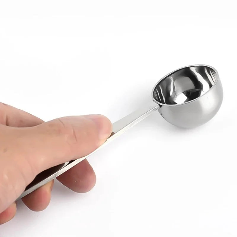 Afralia™ Coffee Scoop Measuring Spoon Dual-Use Bean Tamper Grinder Tool