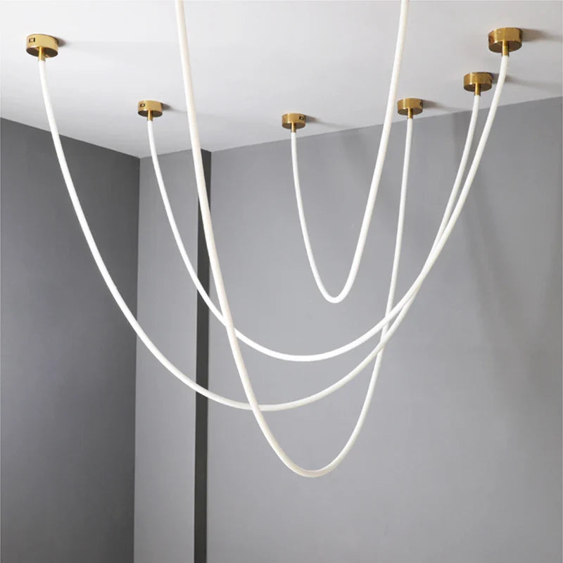 Afralia™ Modern LED Chandelier for Living Room, Restaurant, Hotel, Office - Minimalist Aesthetic