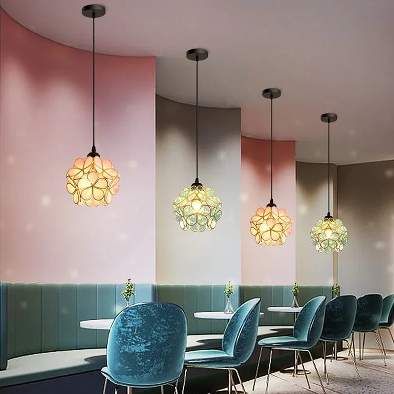 Afralia™ Modern Petal Acrylic Pendant Lamp LED Hanging Lighting