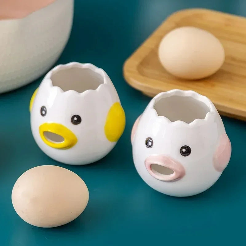 Afralia™ Ceramic Egg Separator: Easy Yolk & White Separation Kitchen Tool