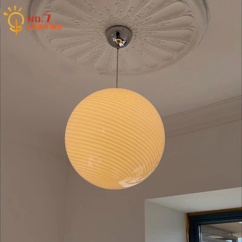 Afralia™ Glass Pendant Lights LED E27 for Dining Room Bedroom