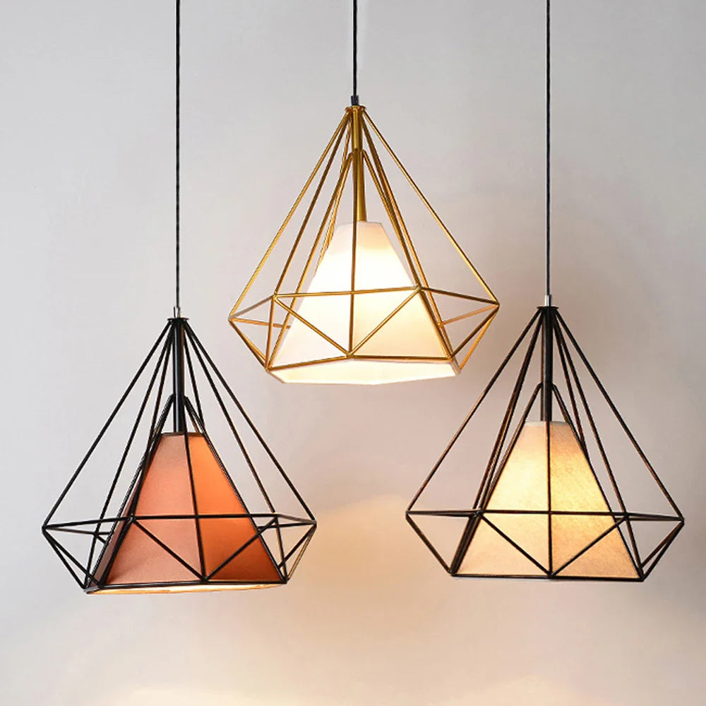Afralia™ Retro Loft Industrial Pendant Light Chandelier Home Kitchen Decor Lampshade