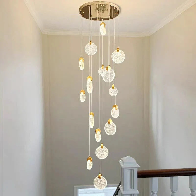 Afralia™ Nordic Crystal Ceiling Chandelier for Home Decoration