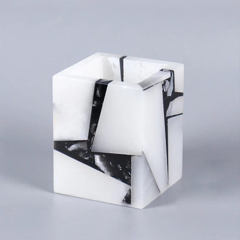 Afralia™ Marble Candle Holder: Elegant Table Centerpiece for Home Decor, Weddings, and Romantic Dinners