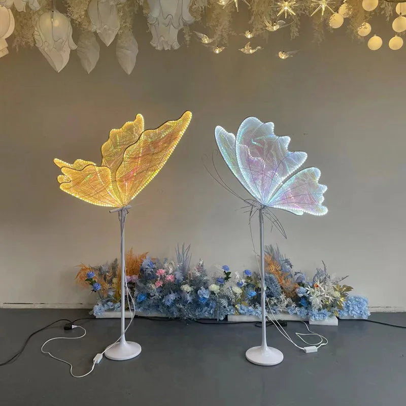 Afralia™ Luminescent Butterfly LED Wedding Party Decor Stage Lead