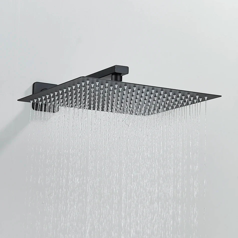 Afralia™ Thermostatic Rainfall Shower System with Wall Mounted Faucet