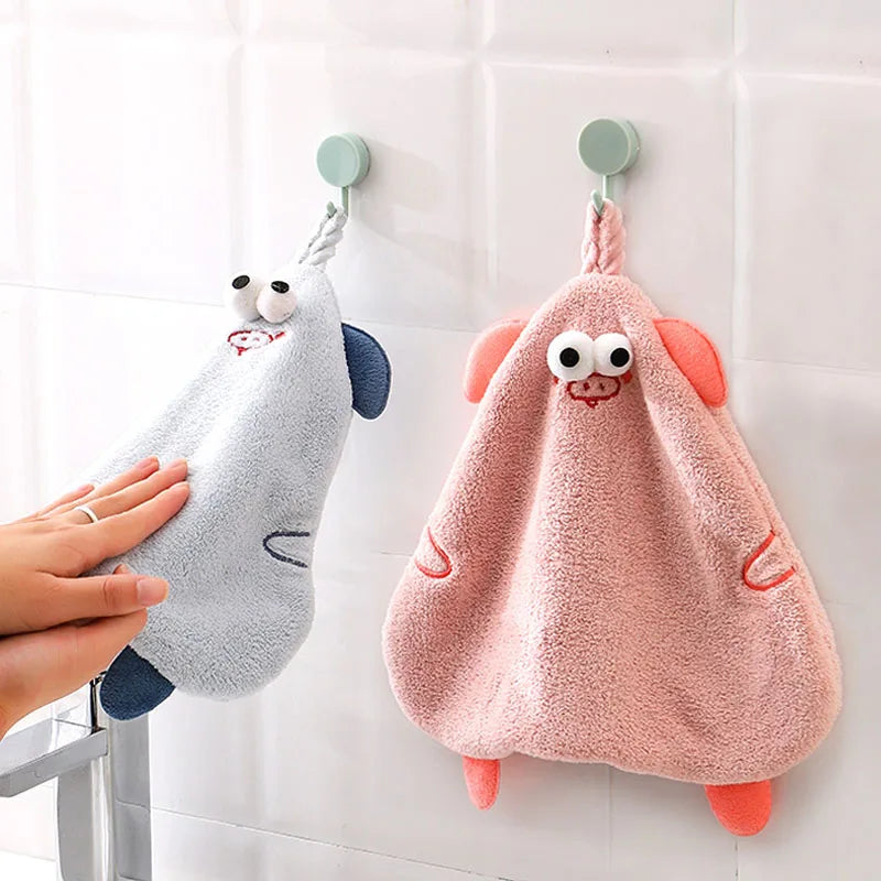 Afralia™ Cartoon Pig Hand Towel Set