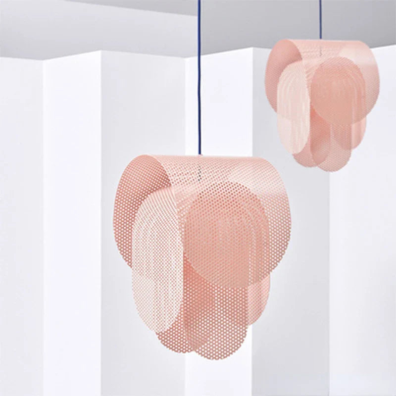 Afralia™ Pink Chandelier Pendant Light for Bedroom and Children's Room