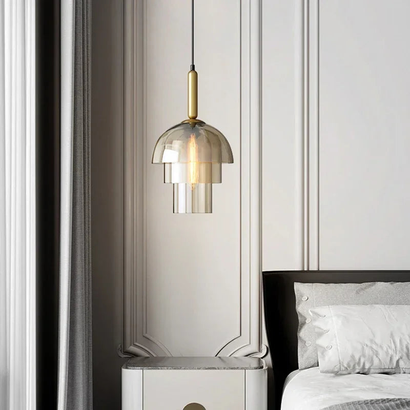 Afralia™ Vintage Glass Chandeliers Dining Room Pendant Light Fixtures