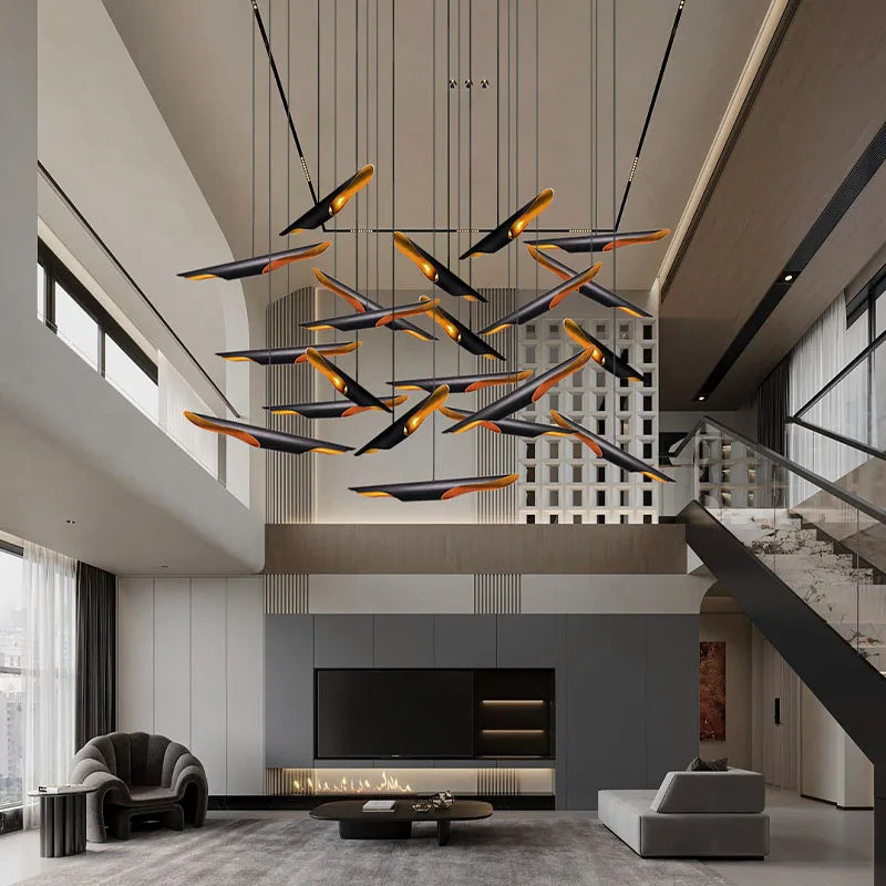Afralia™ Modern Chandelier Pendant Light | Customized Bar Chandelier for Home, Living Room, Hotel
