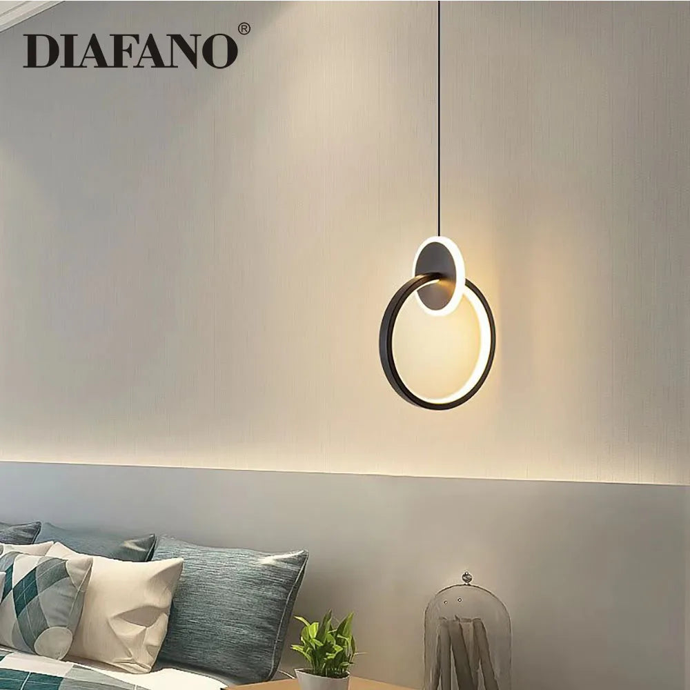 Nordic LED Pendant Chandelier for Bedroom Living Room Restaurant Decor by Afralia™