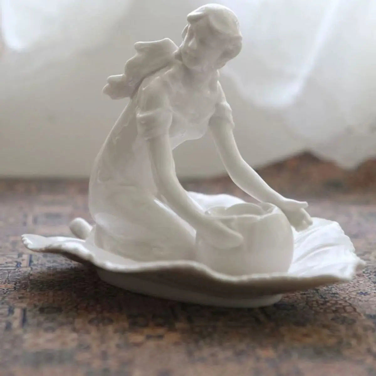 Afralia™ Ceramic Goddess Candle Holder - High Temperature Ornament