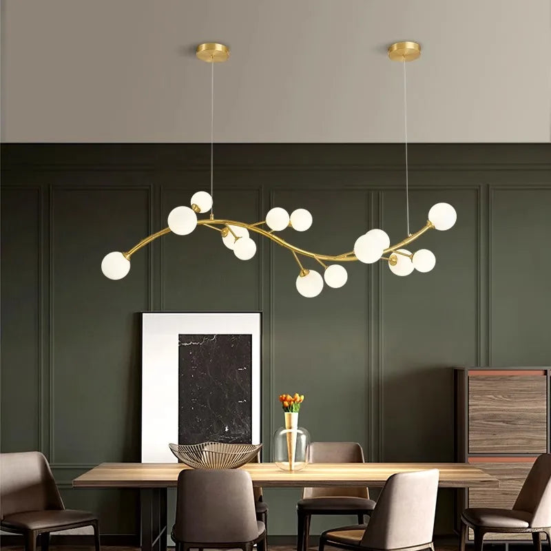 Afralia™ Modern LED Pendant Chandeliers for Home Decor and Dining Room Lighting