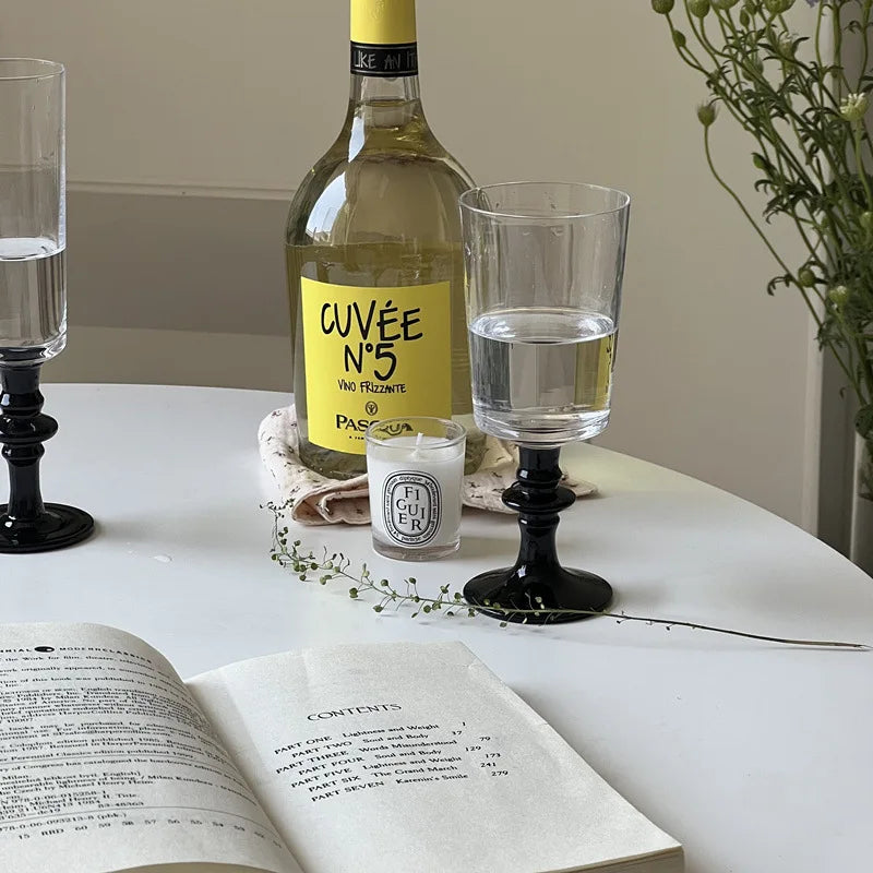Afralia™ Red Wine Crystal Goblets Set | Elegant Champagne Cocktail Drinkware for Wedding Bar