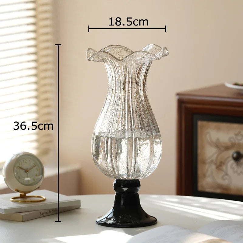 Afralia™ Glass Vase for Hydroponics Plant Pot Room Decor & Flower Arrangement