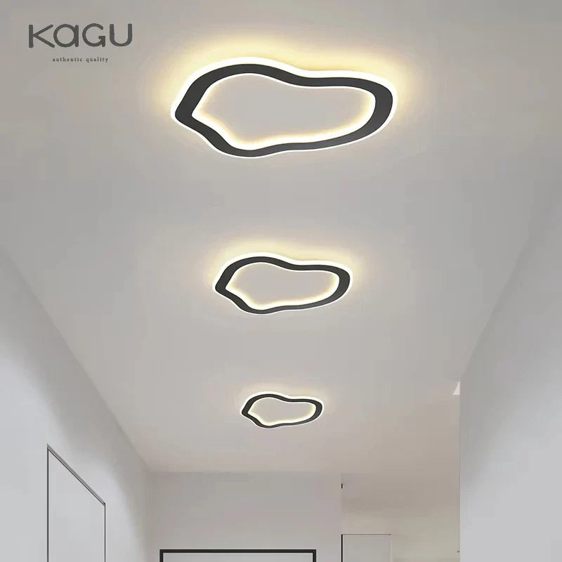 Afralia™ Square LED Ceiling Light 25cm Diameter for Home Kitchen Indoor Lighting