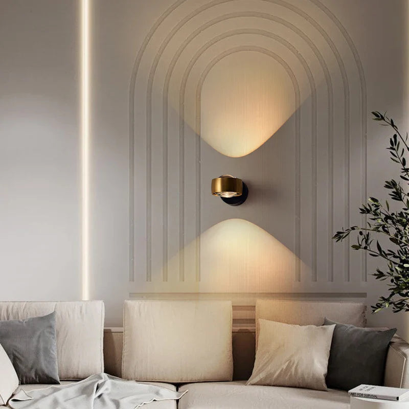Afralia™ LED Projection Wall Lamp for Bedside, Corridor, Living Room - Modern Nordic Design
