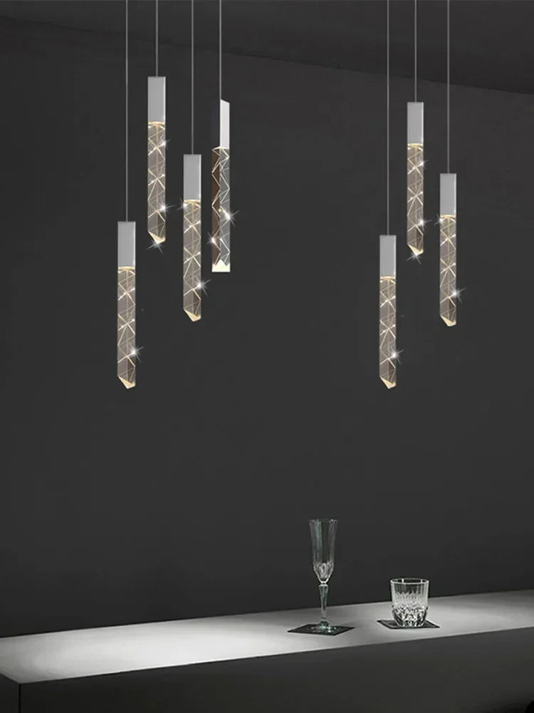 Afralia™ Crystal LED Pendant Light: Luxury Lighting Fixture for Living Room, Bedroom, Hotel & Shop