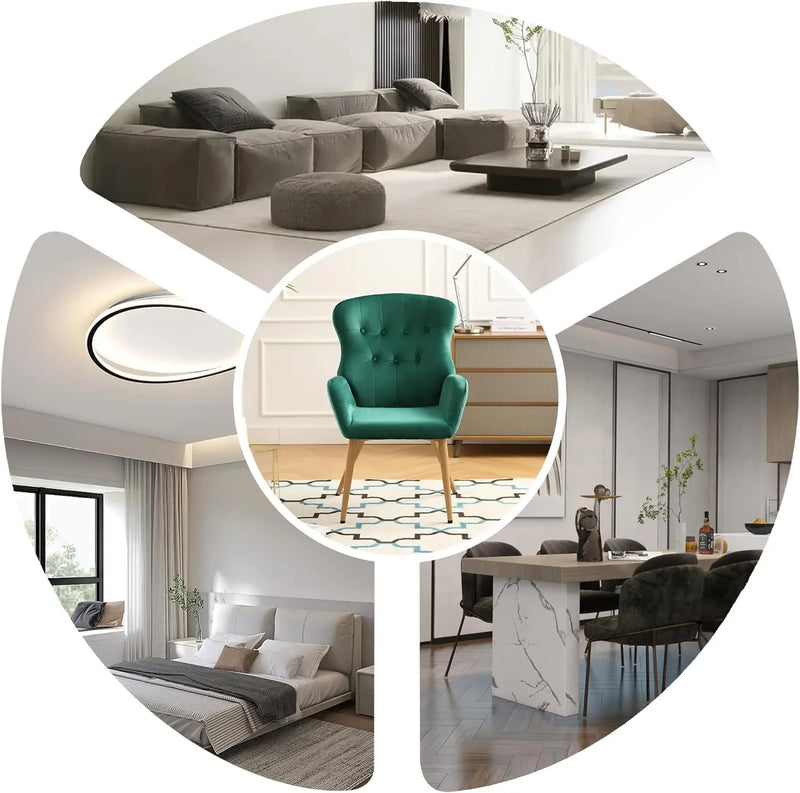 Afralia™ Velvet Accent Chair - Modern Comfort and Elegance for Your Living Room