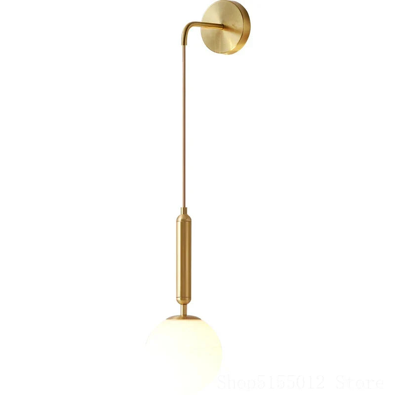 Afralia™ Nordic LED Wall Lamp for Bedroom, Bathroom & Corridor | Modern Hanging Light