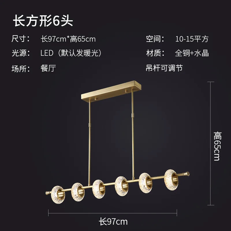 Afralia™ Crystal Lustre LED Chandelier for Home Decor - Luxury Round Ceiling Lamp