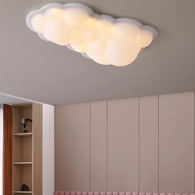 Afralia™ LED Cloud Pendant Lamp for Living Room Bedroom Restaurant Shop Indoor – Milky Cloud Lamp