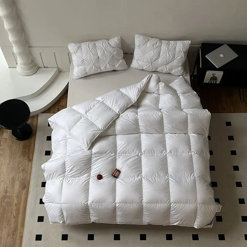Afralia™ Luxe Goose Down Winter Duvet | Queen King Size Comforter Quilt Core