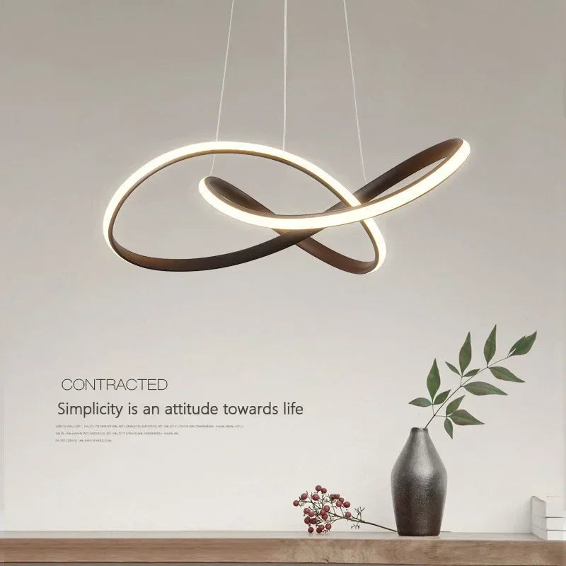 Afralia™ LED Pendant Light Modern Luster for Living Dining Hall Bedroom Hotel Decor