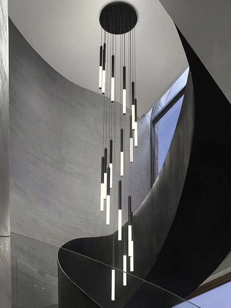 Afralia™ Minimalist Pendant Chandelier Ceiling Light for Living Room Stair Modern 2023