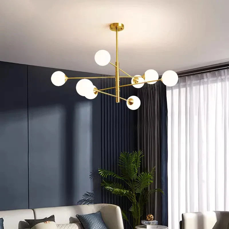Afralia™ Nordic Stair Chandelier Living Room Bedroom Pendant Lights Ceiling Light