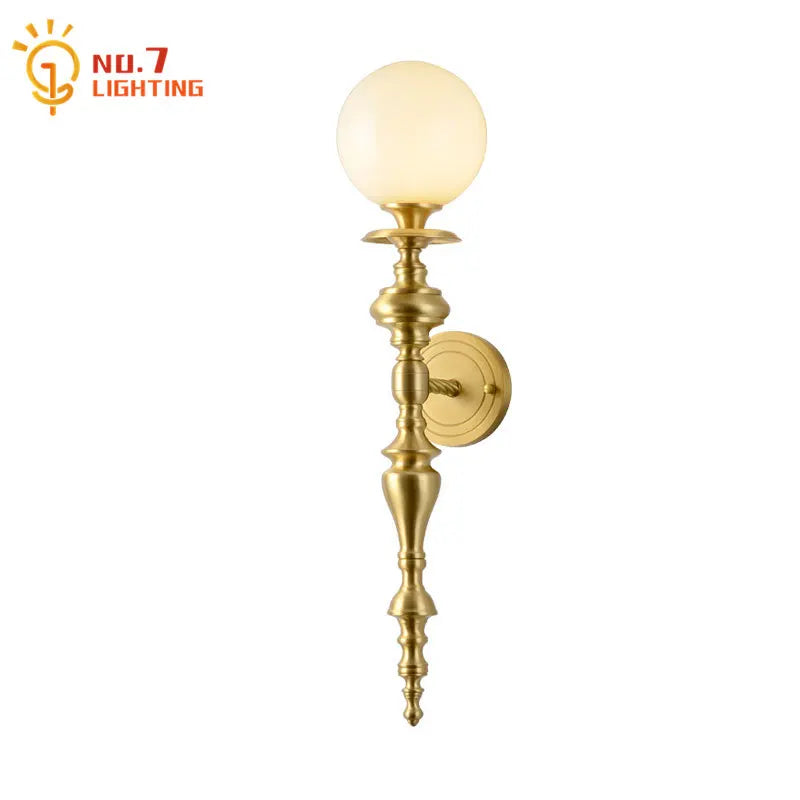Afralia™ Medieval Copper Wall Lamp LED G9 Gold Lustre Vintage for Bedroom Living Room