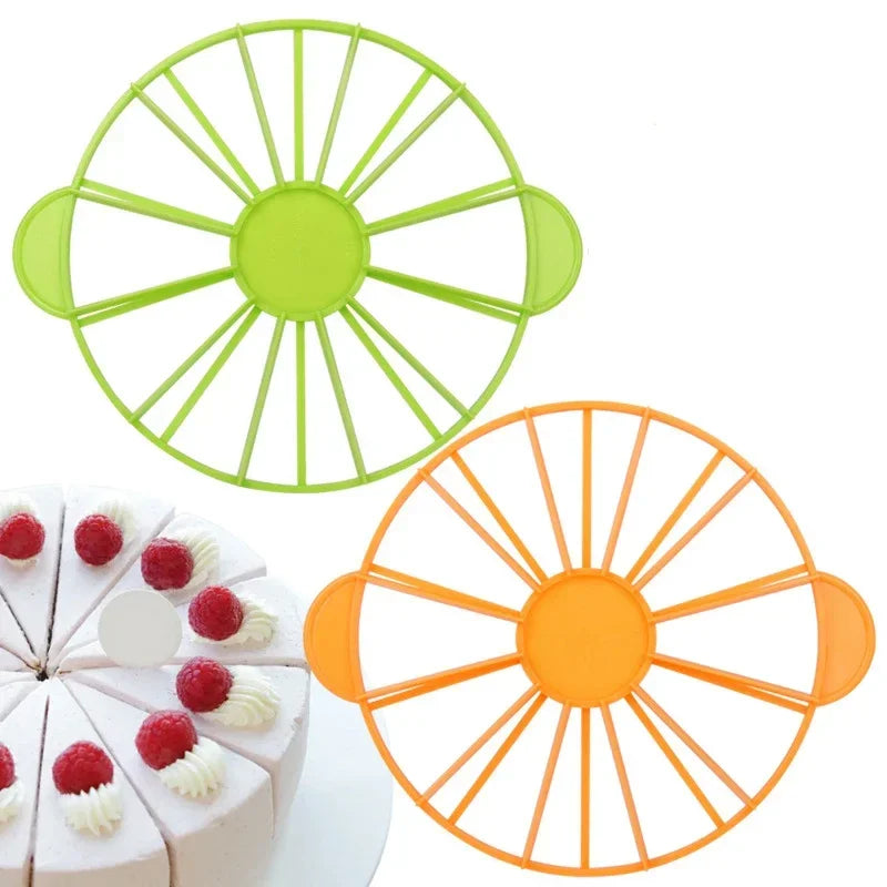 Afralia™ Round Cake Divider Slicer Marker Cutter for Baking Household Kitchen