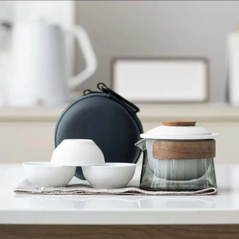 Afralia™ Zen Tea Set: Teapot, Teacup Kit for Home and Travel, Chinese Tea Supplies