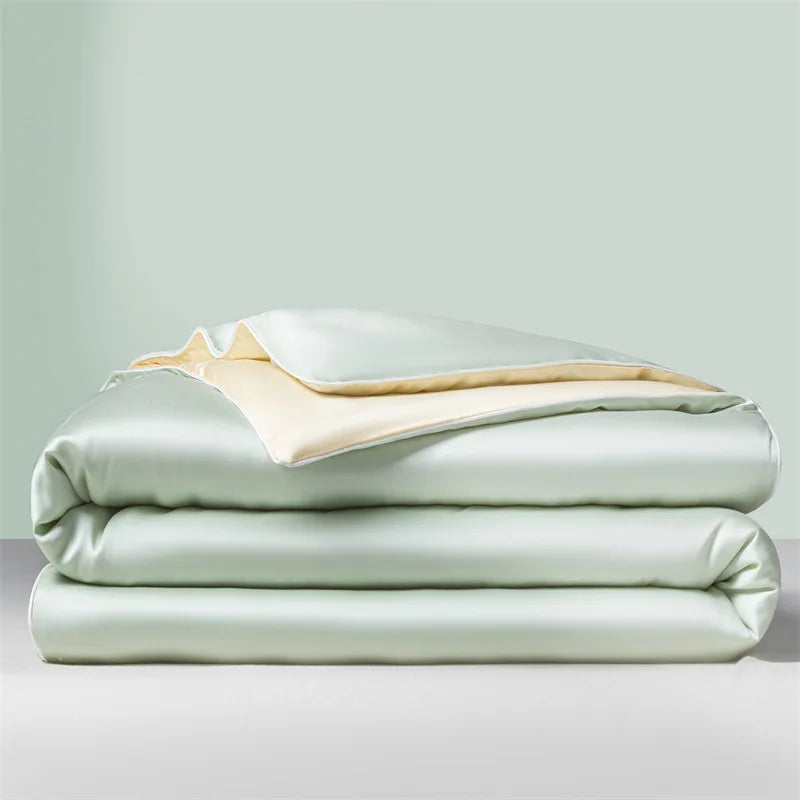 Afralia™ Cool Ice Silk Summer Quilt Set for Single Double Beds