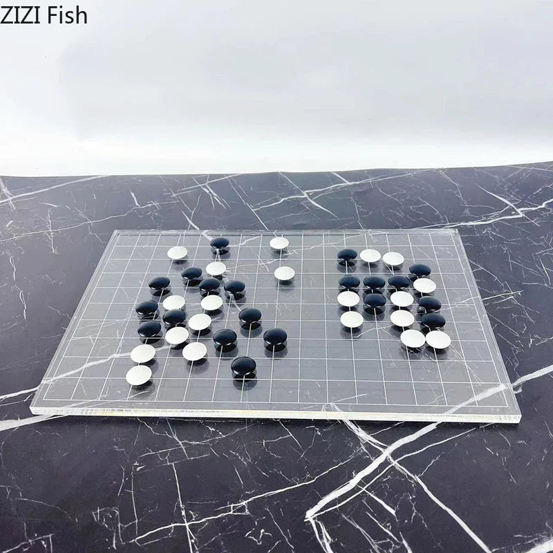 Afralia™ Geometric Chess Set - Minimalist Chessboard & Pieces for Casual Games