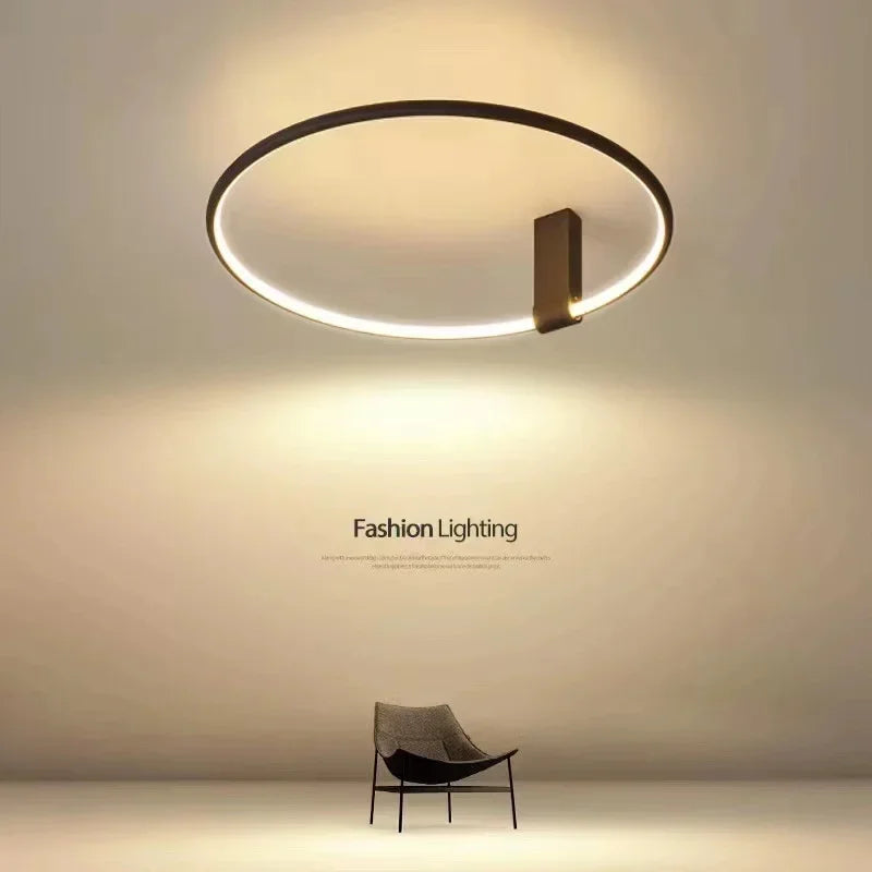 Afralia™ Nordic Minimalist LED Ceiling Light for Master Bedroom and Restaurant