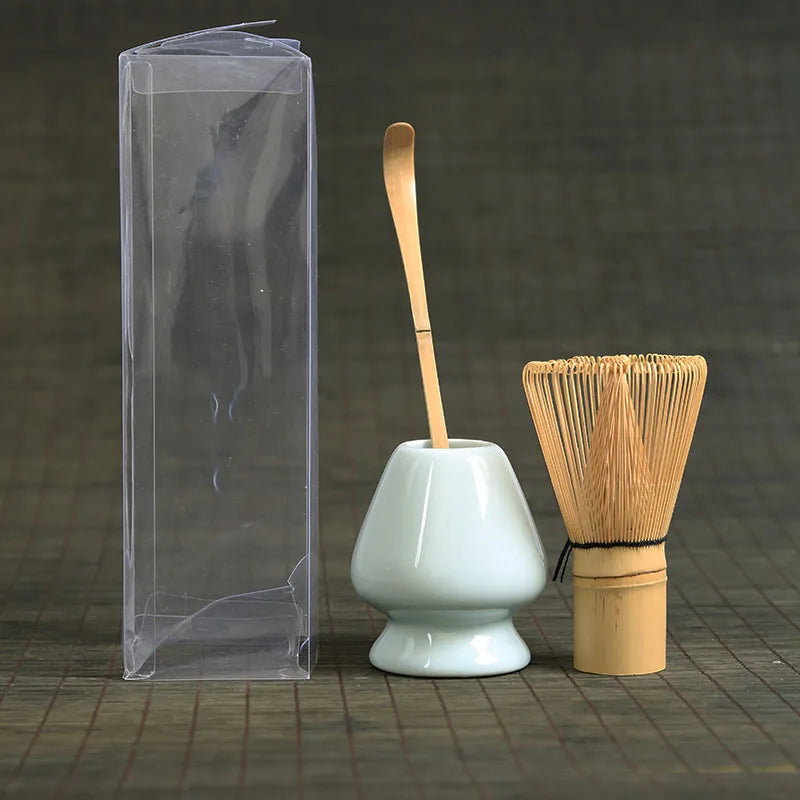Afralia™ Japanese Bamboo Tea Ceremony Set Matcha Whisk Brush Grinder Tools