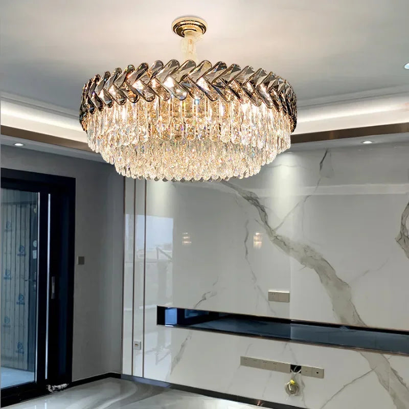 Afralia™ Modern LED Crystal Chandelier - Luxury Lighting Fixture for Home Décor