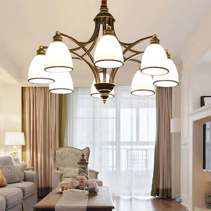 Afralia™ Retro Kitchen Pendant Chandelier Indoor Lighting for Living Room, Dining Room & Bedroom