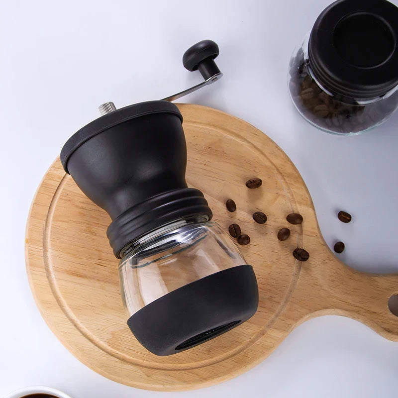 Afralia™ Hand Rocking Coffee Grinder: Adjustable Particle Size, Manual Bean Mill