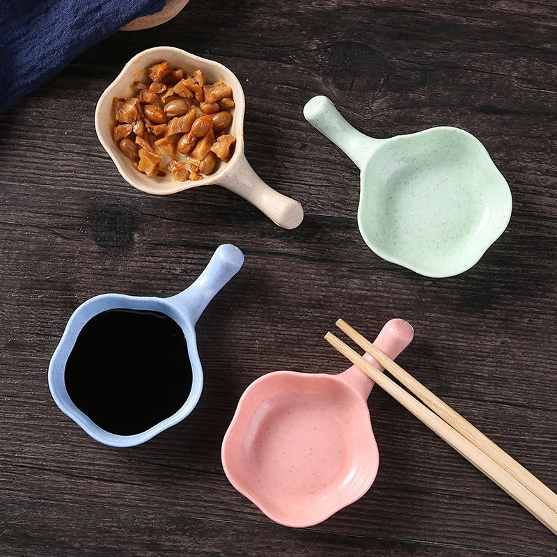 Afralia™ Ceramic Milk Cup Creamer Jug & Seasoning Dish with Handle