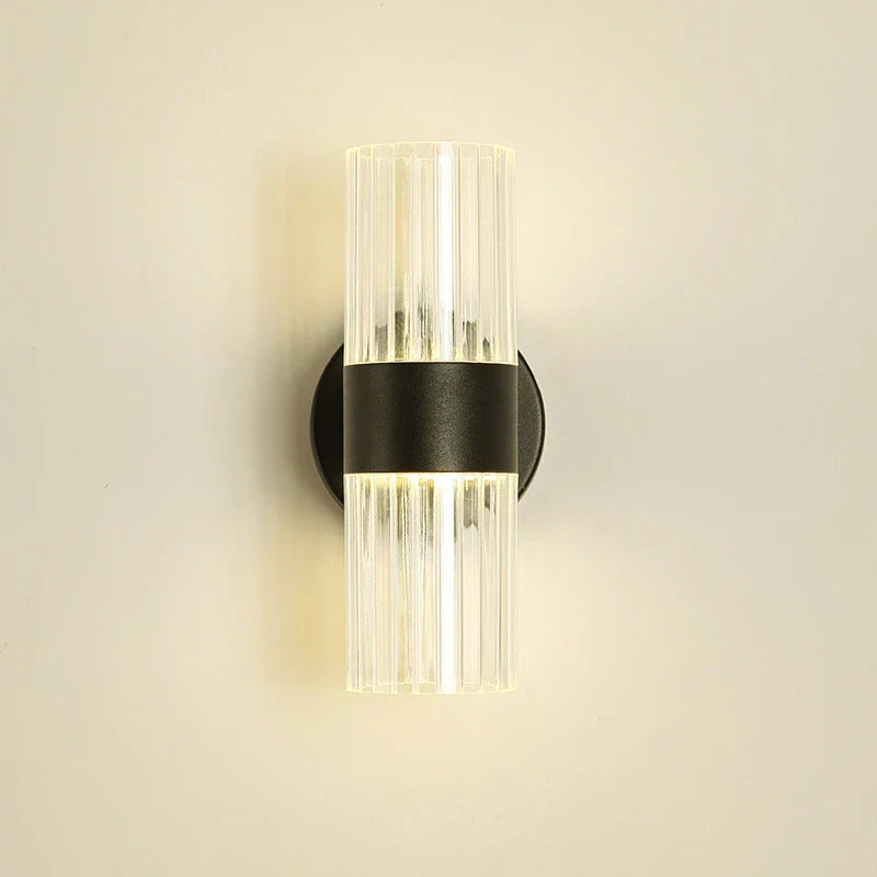Afralia™ Glass Shade Luxury Wall Lamp for Bedroom Bedside, Minimalist Design for Elegant Lighting
